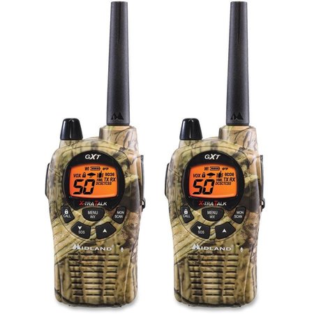 Midland Radio Two-Way Radios, Pair, 36mi Range, Camouflage PK MROGXT1050VP4